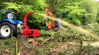 Water spraying after tree pruning by Paul O'Donnell Tree Services, Donegal, Ireland